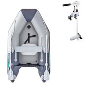 Gommone GLADIATOR AK240AD light dark grey - gommone gonfiabile con pavimento in drop-stitch - set: con motore elettrico PARSUN JOY 1,2 kW