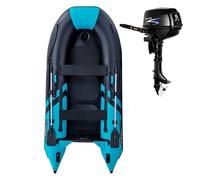 Gommone GLADIATOR CLASSIC B330AD black turquoise - gommone gonfiabile con pavimento in drop-stitch - set: con motore a scoppio PARSUN F5 BMS 3,6 kW