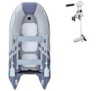 Gommone GLADIATOR CLASSIC B330AD light dark grey - gommone gonfiabile con pavimento in drop-stitch - set: con motore elettrico WOLONG 1,5 kW