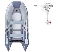 Gommone GLADIATOR CLASSIC B330AD light dark grey - gommone gonfiabile con pavimento in drop-stitch - set: con motore elettrico WOLONG 1,5 kW