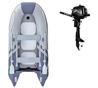Gommone GLADIATOR CLASSIC B330AD light dark grey - gommone gonfiabile con pavimento in drop-stitch - set: con motore elettrico WOLONG 1,5 kW