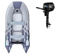 Gommone GLADIATOR CLASSIC B330AD light dark grey - gommone gonfiabile con pavimento in drop-stitch - set: con motore elettrico WOLONG 1,5 kW