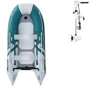Gommone GLADIATOR CLASSIC B330AD sea green white - gommone gonfiabile con pavimento in drop-stitch - set: con motore a scoppio PARSUN F5 BMS 3,6 kW