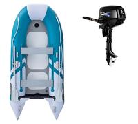 Gommone GLADIATOR CLASSIC B330AD sea green white - gommone gonfiabile con pavimento in drop-stitch - set: con motore a scoppio PARSUN F5 BMS 3,6 kW