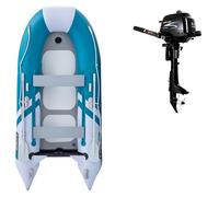 Gommone GLADIATOR CLASSIC B330AD sea green white - gommone gonfiabile con pavimento in drop-stitch - set: con motore a scoppio PARSUN F5 BMS 3,6 kW