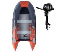 Gommone GLADIATOR CLASSIC B370AL orange dark gray - gommone gonfiabile con pavimento in alluminio - set: senza motore