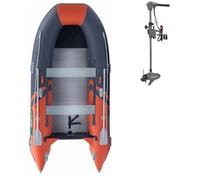 Gladiator UK - Gommone CLASSIC B370AL - pavimento alluminio - arancione/grigio scuro - senza motore