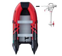 Gommone GLADIATOR CLASSIC B370AL red black - gommone gonfiabile con pavimento in alluminio - set: senza motore