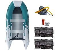 Gommone GLADIATOR CLASSIC B370AL sea green white - gommone gonfiabile con pavimento in alluminio - set: con motore a scoppio PARSUN F5 BMS 3,6 kW