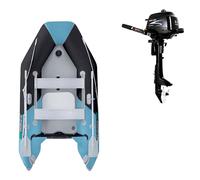 Gommone GLADIATOR LIGHT AK280AD black turquoise - gommone gonfiabile con pavimento in drop-stitch - set: senza motore