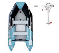 Gommone GLADIATOR LIGHT AK300AD black turquoise - gommone gonfiabile con pavimento in drop-stitch - set: con motore a scoppio PARSUN F2,6 BMS 1,9 kW