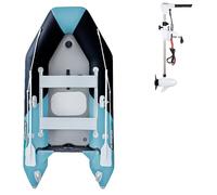 Gommone GLADIATOR LIGHT AK300AD black turquoise - gommone gonfiabile con pavimento in drop-stitch - set: con motore a scoppio PARSUN F2,6 BMS 1,9 kW