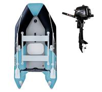 Gommone GLADIATOR LIGHT AK300AD black turquoise - gommone gonfiabile con pavimento in drop-stitch - set: con motore a scoppio PARSUN F2,6 BMS 1,9 kW
