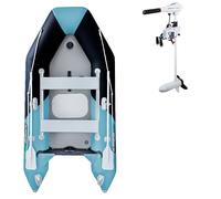 Gommone GLADIATOR LIGHT AK300AD black turquoise - gommone gonfiabile con pavimento in drop-stitch - set: con motore a scoppio PARSUN F2,6 BMS 1,9 kW