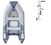 Gommone GLADIATOR LIGHT AK300AD light dark grey - gommone gonfiabile con pavimento in drop-stitch - set: con motore elettrico ADVANCE 70 da 12V