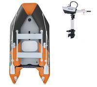 Gommone GLADIATOR LIGHT AK300AD orange dark grey - gommone gonfiabile con pavimento in drop-stitch - set: con motore elettrico PARSUN JOY 1,2 kW