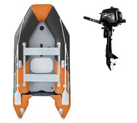 Gommone GLADIATOR LIGHT AK300AD orange dark grey - gommone gonfiabile con pavimento in drop-stitch - set: con motore a scoppio PARSUN F2,6 BMS 1,9 kW