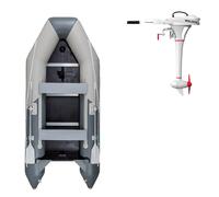 Gommone GLADIATOR LIGHT AK300WF light dark gray - gommone gonfiabile con pavimento in legno - set: con motore a scoppio PARSUN F5 BMS 3,6 kW