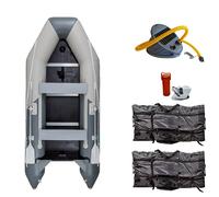 Gommone GLADIATOR LIGHT AK300WF light dark gray - gommone gonfiabile con pavimento in legno - set: con motore a scoppio PARSUN F5 BMS 3,6 kW