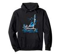 Gommone Optimist Barca A Vela Navigare Dinghy Sailing Felpa con Cappuccio