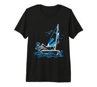 Gommone Optimist Barca A Vela Navigare Dinghy Sailing Maglietta Premium