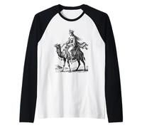 Gomory Il Cammello Equitazione Deserto duchessa Maglia con Maniche Raglan