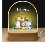 GOMOVING Lampada Notturna Personalizzata con Nome | Luce Notturna Bambini | Cameretta Bambini | Idee Regalo Per Anniversario | Compleanno | Idea Regalo Natale | Regali Nascita Bimba NataleLampada
