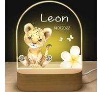 GOMOVING Luce Notturna Bambini-Lampada Personalizzata Con Nome|Regalo Neonata Femmina Nascita Bimba|Idee Regalo Battesimo|Regali Personalizzati Bambini|Idee Regalo Battesimo Bimbo |Anniversario
