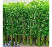 GONCBKVN Piante di bambù Artificiali per Decorazioni da Interni ed Esterni, Finto Albero di bambù in Seta con Foglie, Altezza 100-200 cm, Schermo per la Privacy della Recinzione del Giardino