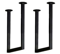 GONCBKVN Staffa per mensola per Montaggio a soffitto con Viti, (Senza tavola), Staffa per mensola Resistente 30 cm x 40 cm, Staffa per mensola sospesa in Metallo (Color : Black, Size : 2 Pack)