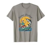 Gone Fishin' Apparel - Divertente Pescatore Amante dei Pescatori Maglietta