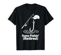 Gone Fishin, Design umoristico Rilassato in Pensione Maglietta