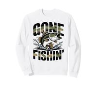 Gone Fishin - Divertente Design per Pesca alla spigola Felpa
