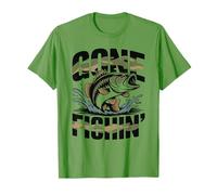 Gone Fishin - Divertente Design per Pesca alla spigola Maglietta
