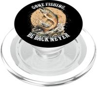 Gone Fishing, Be Back Never Fly Fishing Angler PopSockets PopGrip per MagSafe