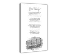 Gone Fishing Poesia Poster Dolore Condoglianze Regalo Poesia Stampa artistica Lutto Simpatia Poster Camera da letto Tela Decor Sport Paesaggio Ufficio Camera Decor Gi