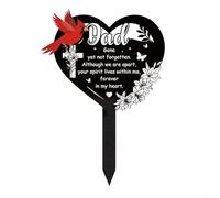 Gone Not Forgotten Grave Stake for Father for tribute Gone Not (dad)