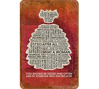 Gone with The Wind. You Should Be Kissed Oftent Poster vintage Metallschild Kreative Home Wanddekoration Garten Bar Cafe Club 8" x 12"