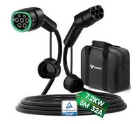 GONEO Tipo 2 Cavo di Ricarica 7,2kW 5M 32A 1 Fase Modalità 3 per E Auto EV/PHEV EV Cavo di Ricarica con Custodia per il Trasporto