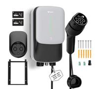 GONEO Wallbox 11kW Stazione di Ricarica 8A-16A OCPP Trifase 480V con cavo da 5m Scheda RFID Protezione IP65 IK10 Controllo Tramite App Wi-Fi Ricarica Programmata