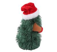 Gonetre Albero di Natale Che Canta e Balla, Giocattolo Interattivo per | Movimento Rotante Elettrico, Materiale Morbido Peluche, Festa o Decorazione Domestica, Richiede 3 Batterie AAA
