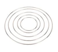 Gonetre Anelli di Cerchio in Metallo I Cerchi di Macrame di Ferro Robusti per Artigianato Che Producono Decorazioni per la Casa 5 Dimensioni 2 3 4 5 6 Pollici 20 Pezzi