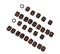 Gonetre Banner Halloween Banner Black Black Happy Halloween DEGAZIONI PARTY 28 Pezzi Set per Decorazioni per Carta a Parete Esterna Interna 14x11.2cm