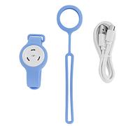Gonetre Bracciale per Zanzare in Carica USB Bracciale a Mosca Ultrasutica al Cinturino per Zanzare Portile Portable Physichod per Estate da Viaggio All'aperto in Campeggio ABS Silicone (Azzurro)