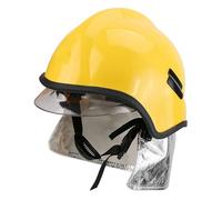 Gonetre Casco di sicurezza per vigili del fuoco, resistente al calore, fino a 260 °C, ad alta resistenza, integrale, protezione per il salvataggio di emergenza dei pompieri, in plastica ABS rinforzata