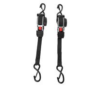 Gonetre Cinta a Cricchetto Auto a Scomparsa Auto Dyrautible 1760lbs Resistenza di Rottura 1 Pollice X 10 Piedi con Ganci per Ganci per Motociclette da Sci in Barca ATV Transport 2 Pack