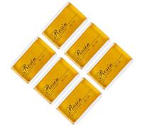 Gonetre Colofonia per violino, arco, colofonia per violoncello, 6 pezzi, colofonia per violoncello, accessorio per strumenti, a bassa polvere, universale, per viola, violoncello rosso (giallo)