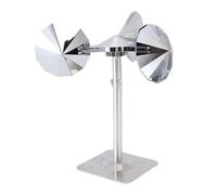 Gonetre Dispositivo Deterrente Riflettente Premium Acciaio Carbonio 360 Gradi Rimuover Rotanti per Uccelli per le Fattorie Ed Edifici 280x280x127mm