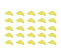 Gonetre Etichetta Auricolare per Bestiame, Confezione da 25 Etichette | Materiale PP, Colore Giallo, per Mucca, Pecora, Maiale, Cervo, Design Anti-intoppo, Superficie Scrivibile