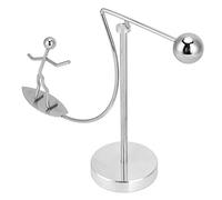 Gonetre Giocattolo bilanciante scienza fisica giocattolo scrivania scultura decompressione antistress decorazione da scrivania per ufficio casa bambini adulti acciaio inossidabile 13 x 18 cm